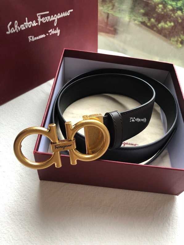 Ferragamo Men s Reversible cowhide belt 3.5cm