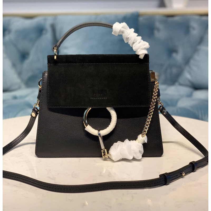 Chloe Faye Small Bag in Smooth &amp; Suede Calfskin S203