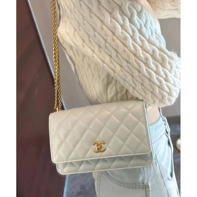 Chanel Camellia Crush Wallet On Chain Lambskin AP3297