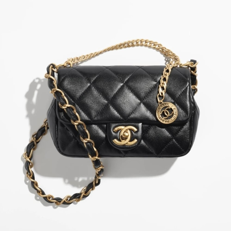 Chanel Small Flap Bag in Lambskin AS4012
