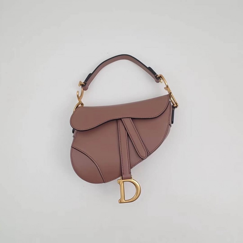 Christian Dior Smooth Calfskin Mini Saddle Bag M0447