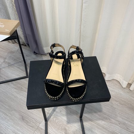 Christian Louboutine Red sole leather sandals