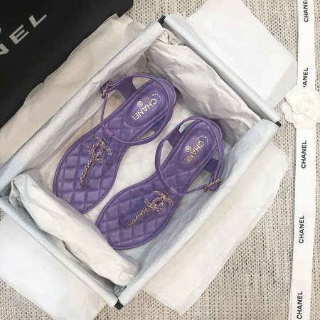 Chanel Classic Flip Flops with Symphony Pearl Buckle