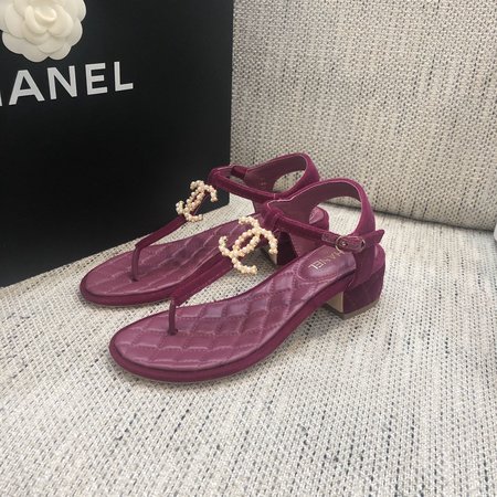 Chanel Classic Flip Flops with Symphony Pearl Buckle