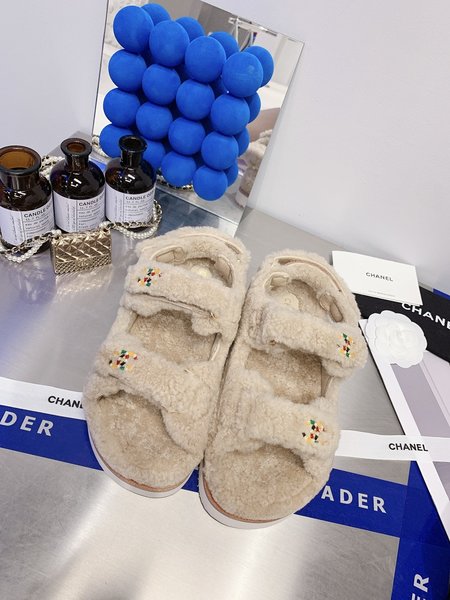 Chanel Sheep curl sandals