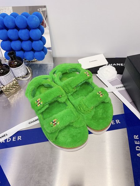 Chanel Sheep curl sandals