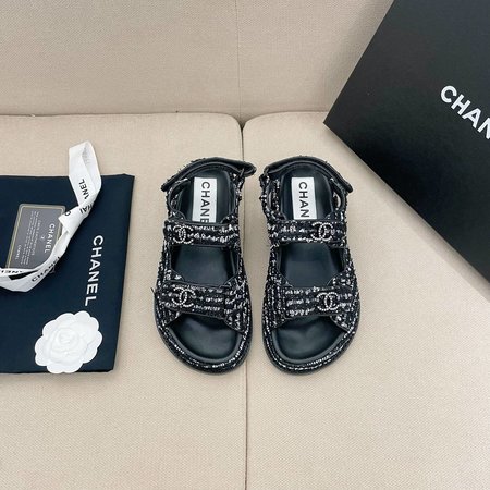 Chanel Velcro Beach Sandals