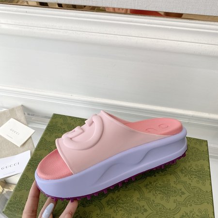 Gucci ice cream platform slippers