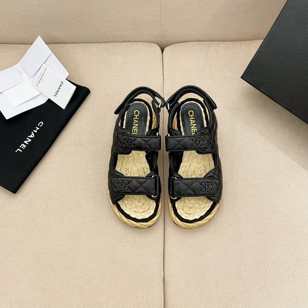 Chanel Velcro Beach Sandals