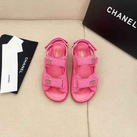 Chanel Velcro Beach Sandals