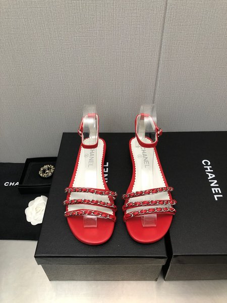 Chanel flat sandals