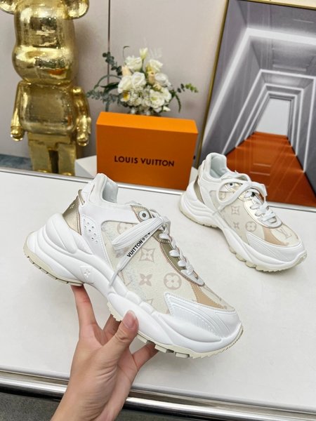 Louis Vuitton patchwork mesh sneakers