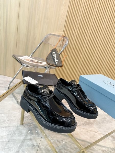 Prada Imported patent leather loafers