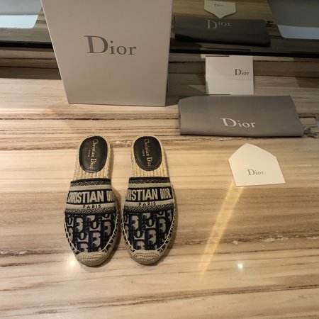 Dior Embroidered Espadrilles/slippers