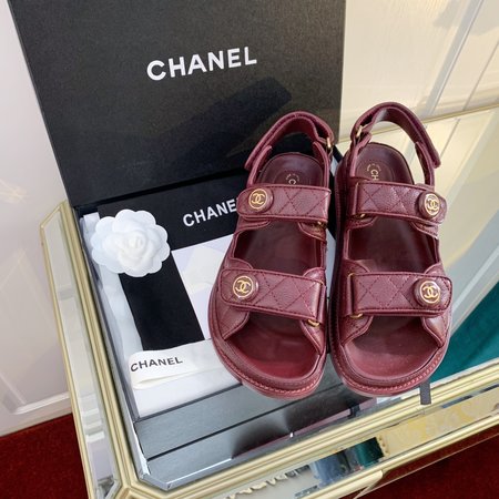 Chanel CC letter logo sheepskin rhombus