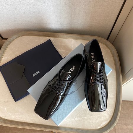 Prada Mary Jane ballerinas soft calfskin patent leather with sheepskin