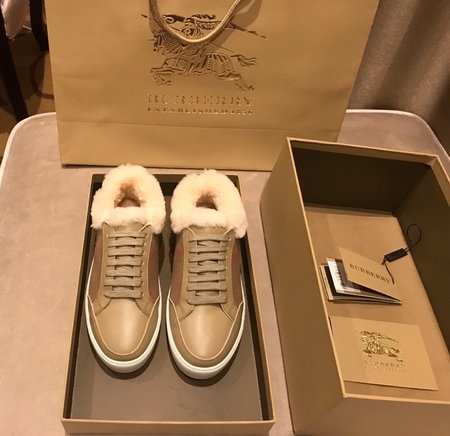 Burberry Wool lining sneakers House plaid High Top