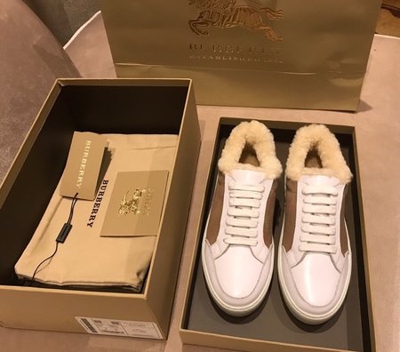 Burberry Wool lining sneakers House plaid High Top