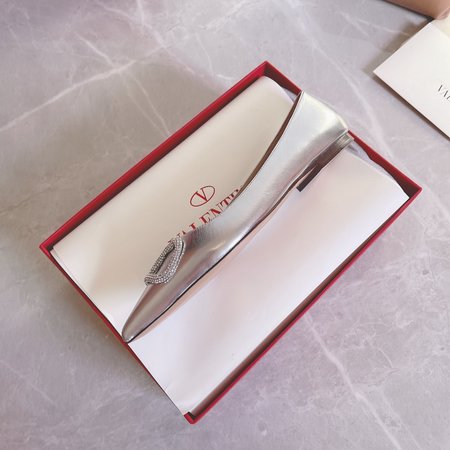 Valentino Bronze Buckle Sandals