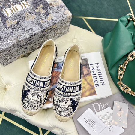 Dior Oblique embroidery Espadrilles