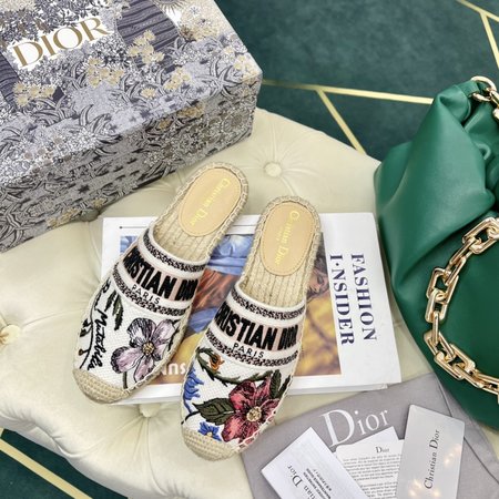Dior Oblique embroidery Espadrilles