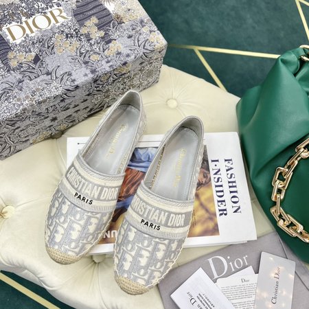 Dior Oblique embroidery Espadrilles