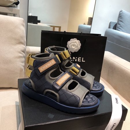 Chanel Velcro design sandals and leather shoes
