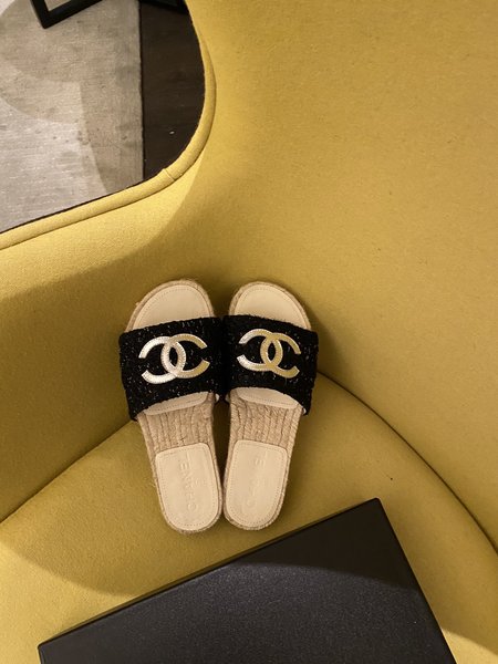 Chanel Drill nail slippers Espardrilles