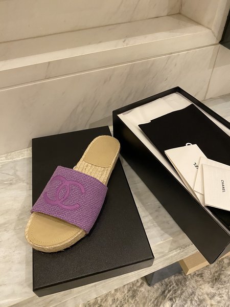 Chanel Drill nail slippers Espardrilles