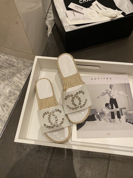 Chanel Drill nail slippers Espardrilles
