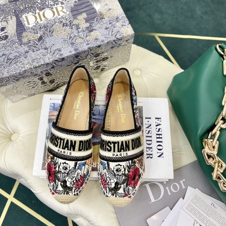Dior Oblique embroidery Espadrilles