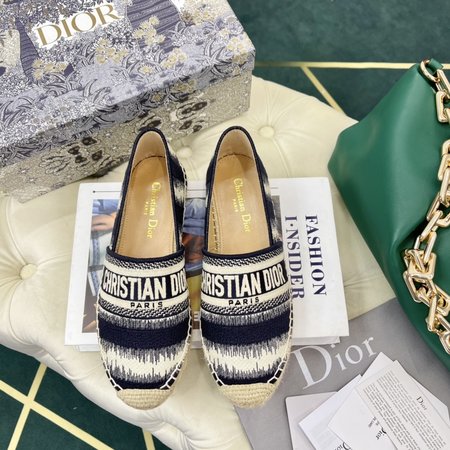 Dior Oblique embroidery Espadrilles