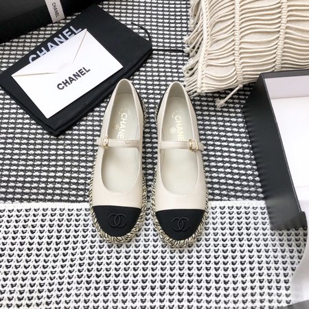 Chanel Mary Jane lace embroidery