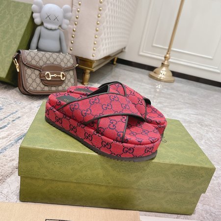 Gucci limited edition platform slippers