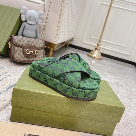 Gucci limited edition platform slippers