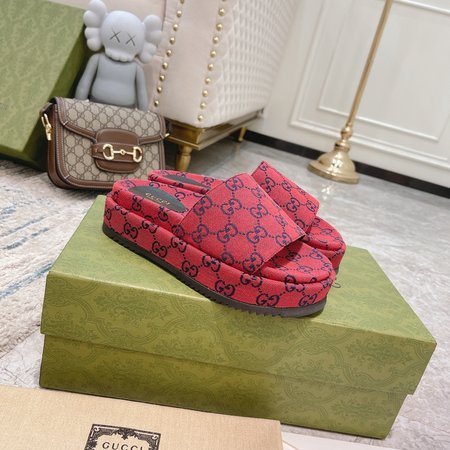 Gucci limited edition platform slippers