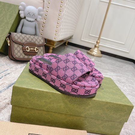 Gucci limited edition platform slippers