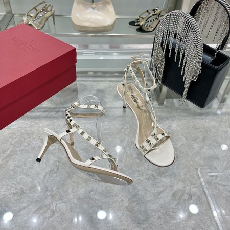 Valentino Cowhide sandals with heel height 6.5cm/8cm