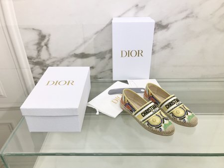 Dior Espadrilles hemp rope weaving