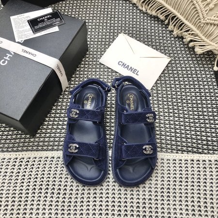 Chanel Textile Velcro Sandals