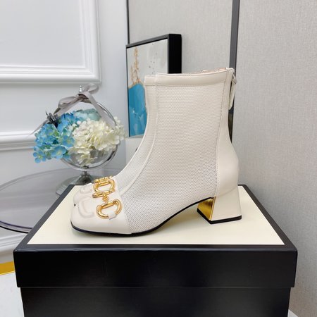 Gucci Horsebit Kitten Heels Boots