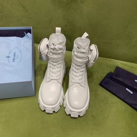 Prada Detachable belt buckle for platform ankle boots