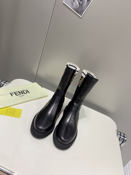 Fendi Martin boots FF logo