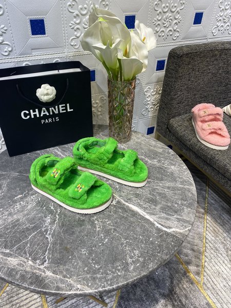 Chanel Wool velcro sandals