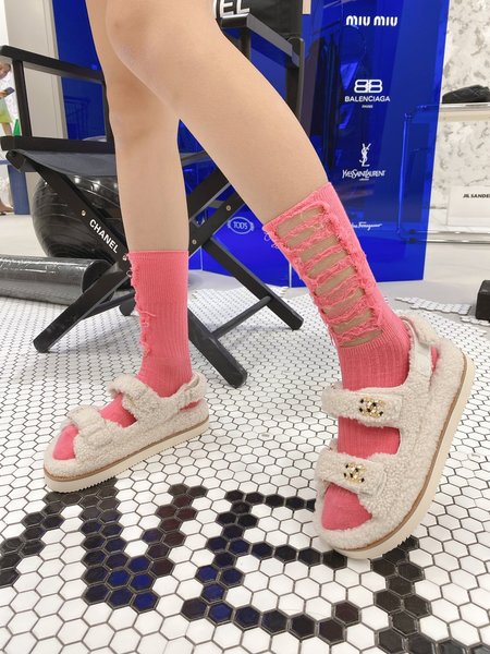 Chanel Fury Sandals CC Logo