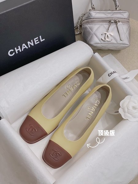 Chanel Coco Vintage CC high-heeled women s shoes lambskin with goatskin