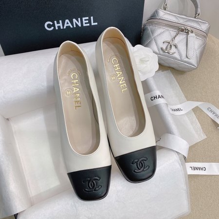 Chanel Coco Vintage CC high-heeled women s shoes lambskin with goatskin