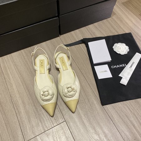 Chanel camellia sandals