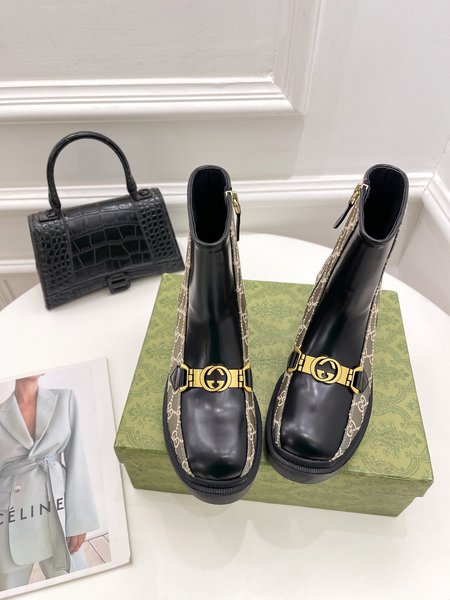 Gucci limited edition platform ankle boots