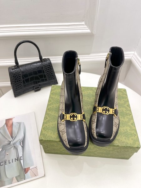 Gucci limited edition platform ankle boots